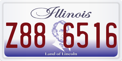 IL license plate Z886516