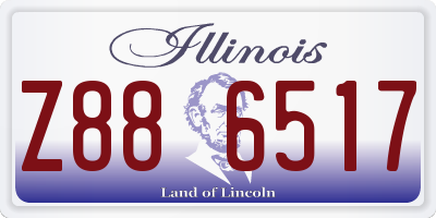 IL license plate Z886517