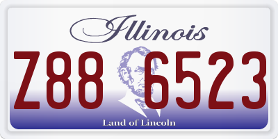IL license plate Z886523