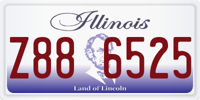 IL license plate Z886525