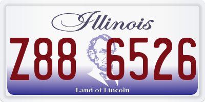 IL license plate Z886526