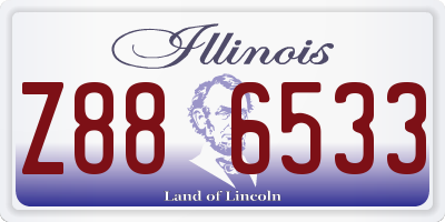 IL license plate Z886533