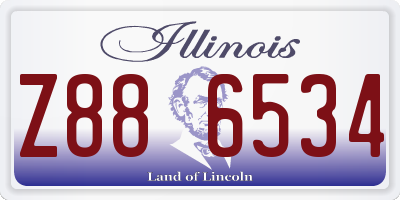 IL license plate Z886534