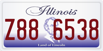 IL license plate Z886538
