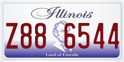 IL license plate Z886544