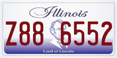 IL license plate Z886552