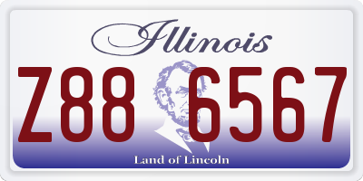 IL license plate Z886567