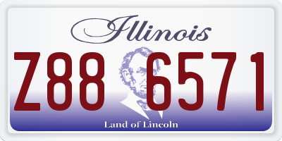 IL license plate Z886571