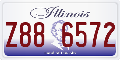 IL license plate Z886572