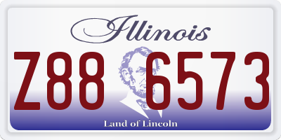 IL license plate Z886573