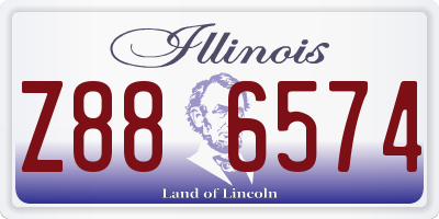 IL license plate Z886574