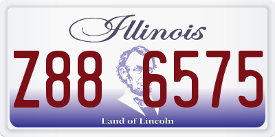 IL license plate Z886575