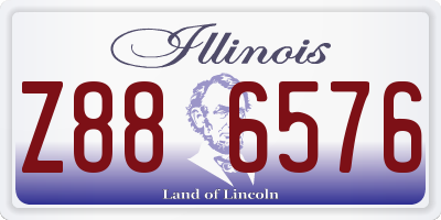 IL license plate Z886576