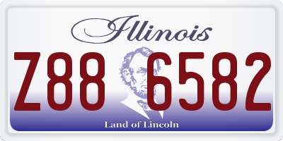 IL license plate Z886582
