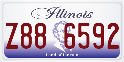 IL license plate Z886592