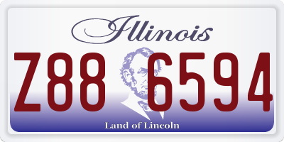 IL license plate Z886594