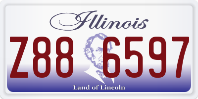IL license plate Z886597