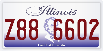 IL license plate Z886602