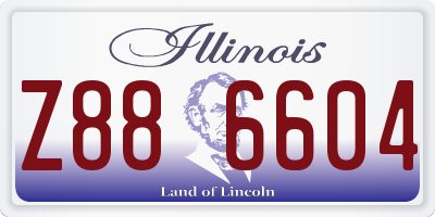 IL license plate Z886604