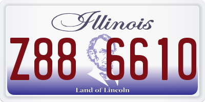 IL license plate Z886610