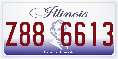 IL license plate Z886613