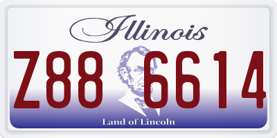 IL license plate Z886614