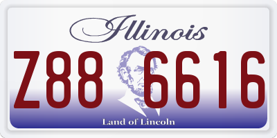 IL license plate Z886616