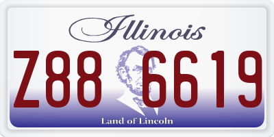 IL license plate Z886619