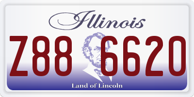 IL license plate Z886620