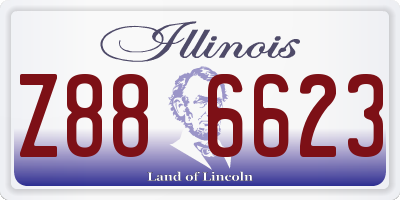 IL license plate Z886623