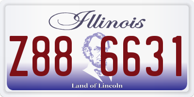 IL license plate Z886631