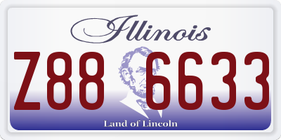 IL license plate Z886633