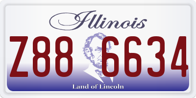 IL license plate Z886634