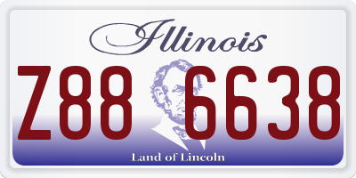 IL license plate Z886638