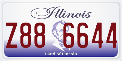 IL license plate Z886644