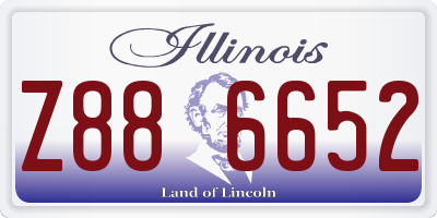 IL license plate Z886652