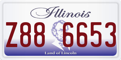 IL license plate Z886653