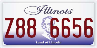IL license plate Z886656
