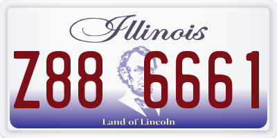 IL license plate Z886661