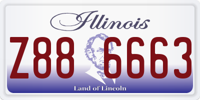 IL license plate Z886663