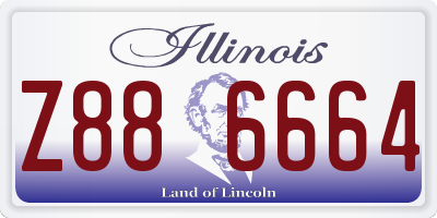 IL license plate Z886664
