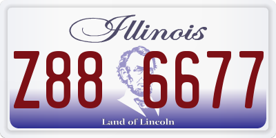 IL license plate Z886677