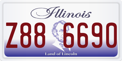 IL license plate Z886690