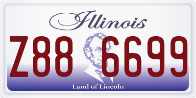 IL license plate Z886699