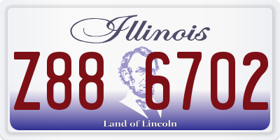 IL license plate Z886702