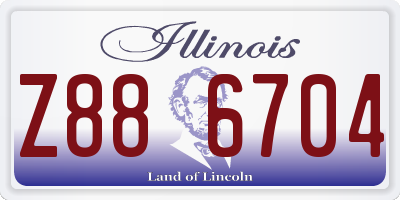 IL license plate Z886704