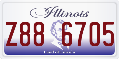 IL license plate Z886705