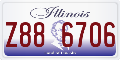 IL license plate Z886706