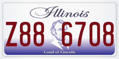 IL license plate Z886708