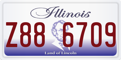 IL license plate Z886709